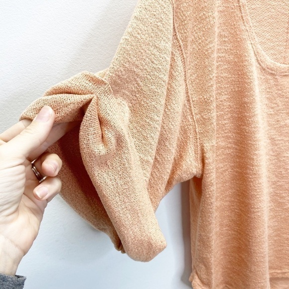 Free People Beach Nani Knit Peach Top Sz XS - Picture 5 of 8